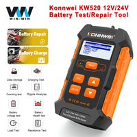 KONNWEI KW520 12V 24V Full Automatic Full Car Battery Tester Repair Tool 10A/5A Pulse Auto Chargers Lead Acid Power supply