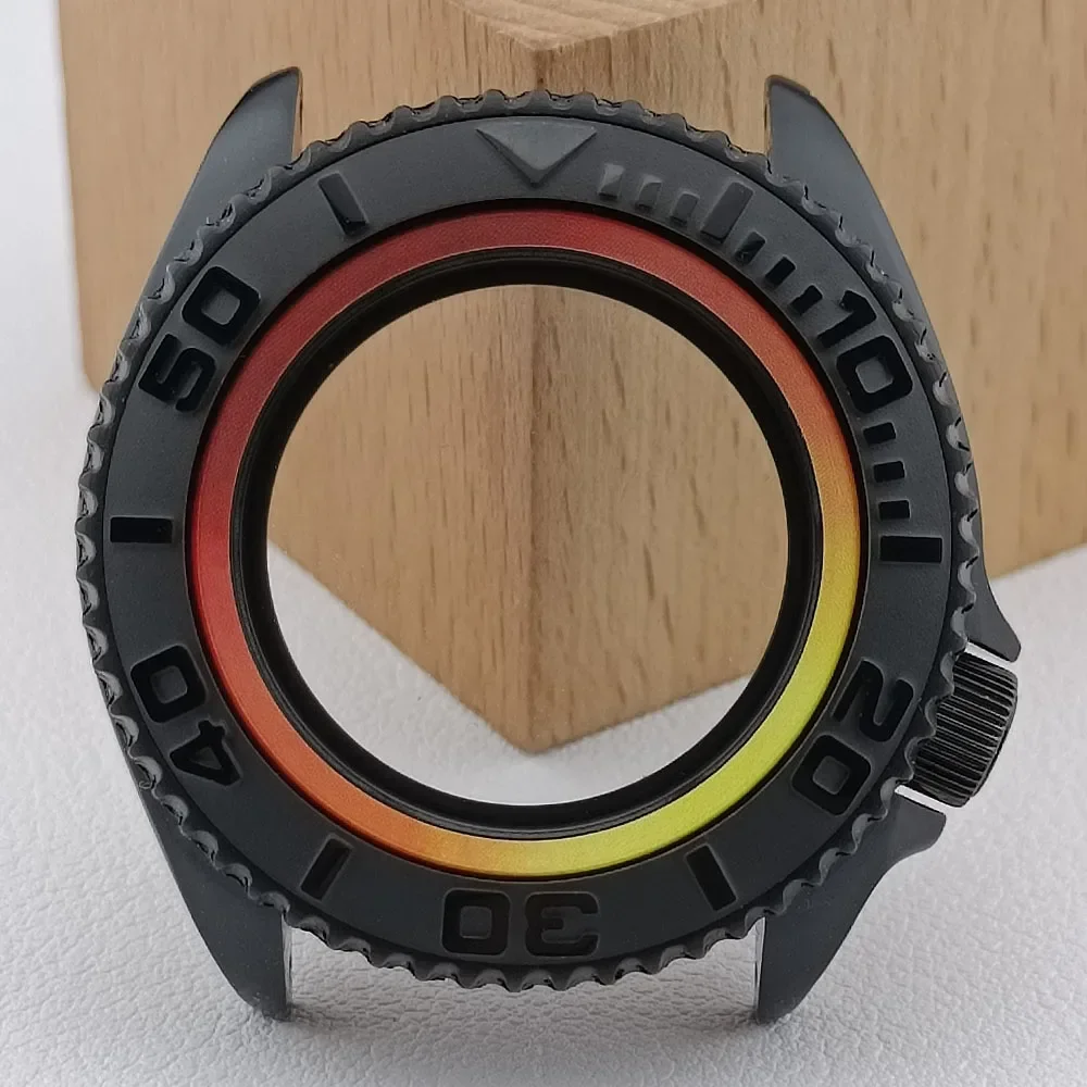 SKX007 Case 42mm Men's Watch Stainless Steel Rubber Strap FIT NH35 NH36 Movement Watch Accessories Sapphire Glass 22mm strap