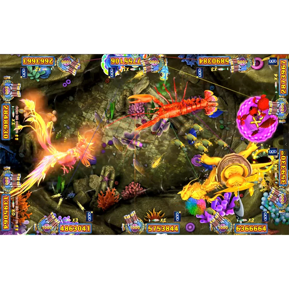 Lion Legend Fish Hunter Game Machine Host Accessories For 4/6/8/10 Players Fish Hunter Game Machine