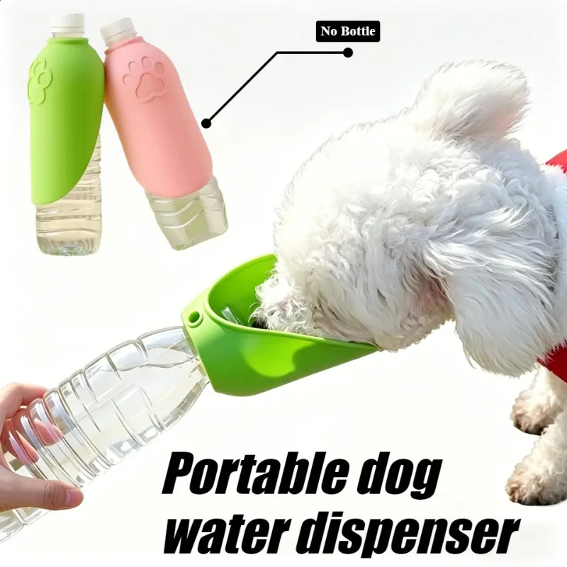 Umweltfreundlicher Silikon-Trinkbecher für Haustiere, Tragbarer Outdoor-Wasserspender für Katzen und Hunde, Begleitbecher