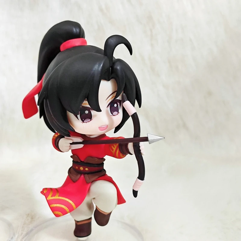 Patriarch Van Magie Dao Figuur Wei Wuxian Lan Wangji Q Versie Yu Jiao Bow Ride Beeldje Anime Model Speelgoed Kid Gift Desk Ornamenten