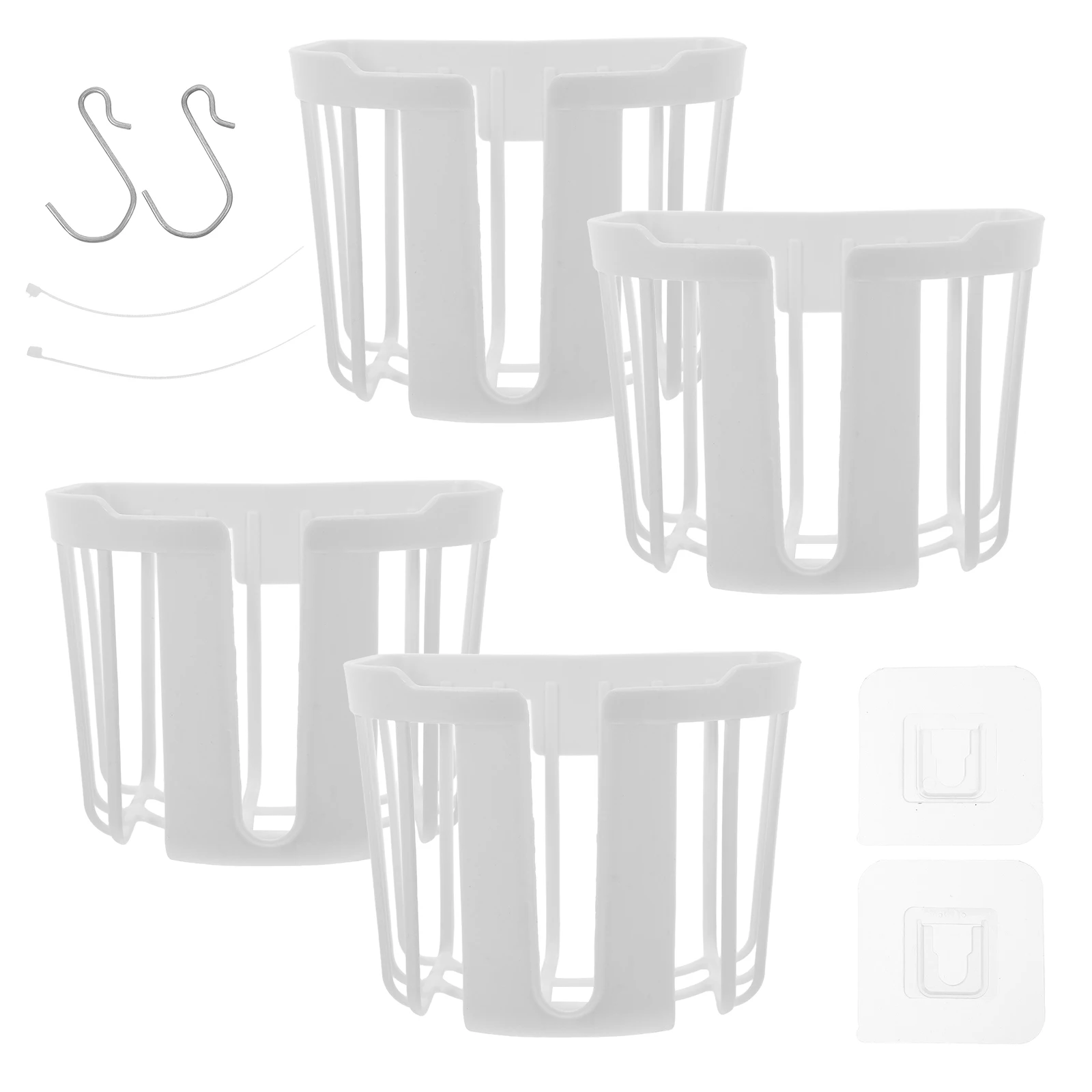 

4pcs Staghorn Fern Planting Baskets Plastic Wall Mount Garden Containers for Flowers Plants Decor