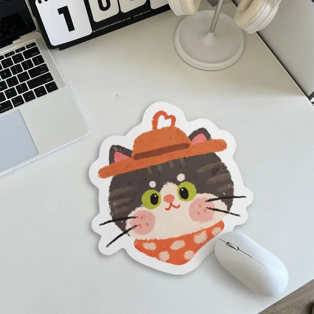 Creative Cute Cat Cute Mouse Pad Anti-slip Thickened Desk Cushion Comfortable Natural Rubber Cartoon Mouse Mat Universal