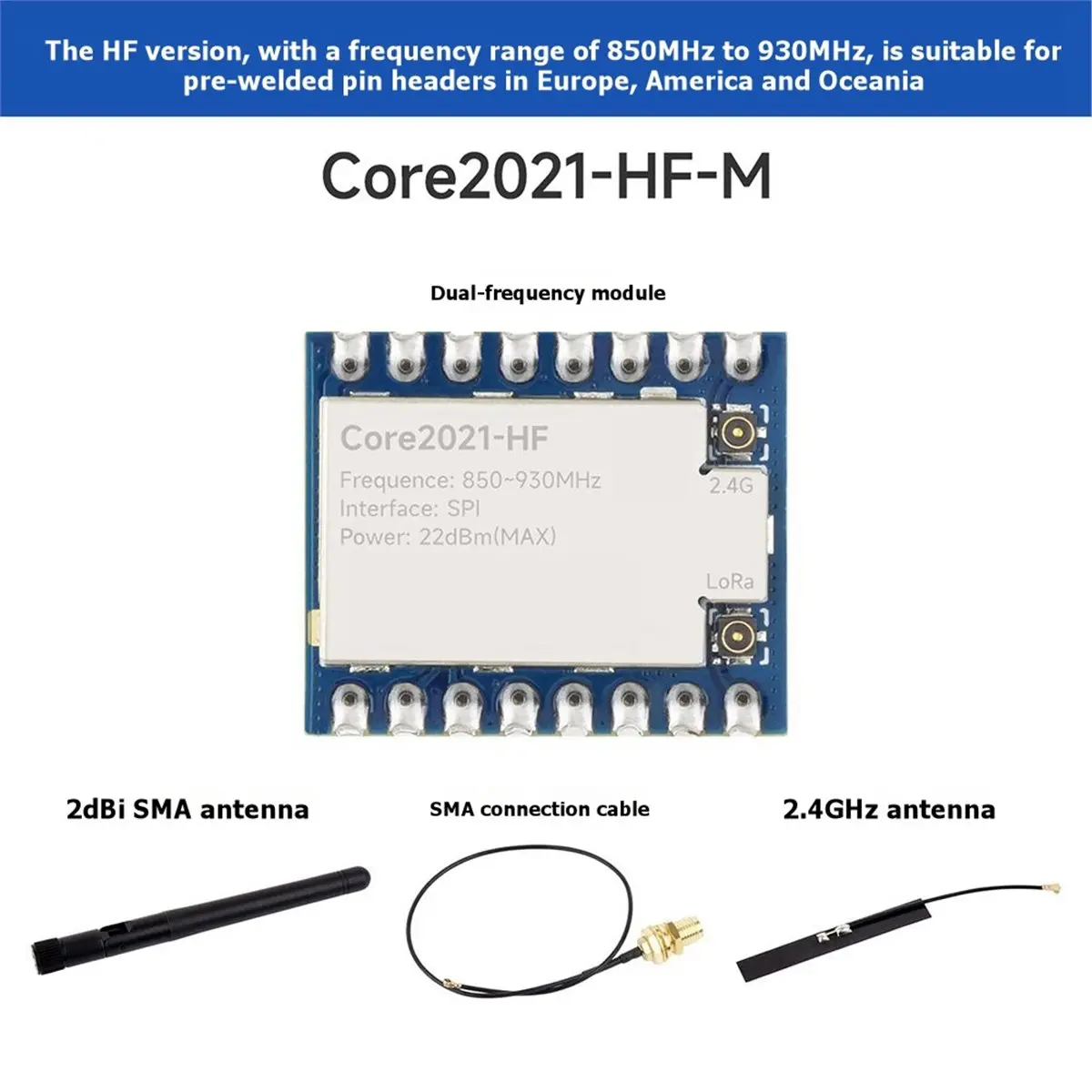 Core2021 LoRa Module LR2021 Transceiver Low Power IoT Board for IoT Telemetry Module Core2021-HF