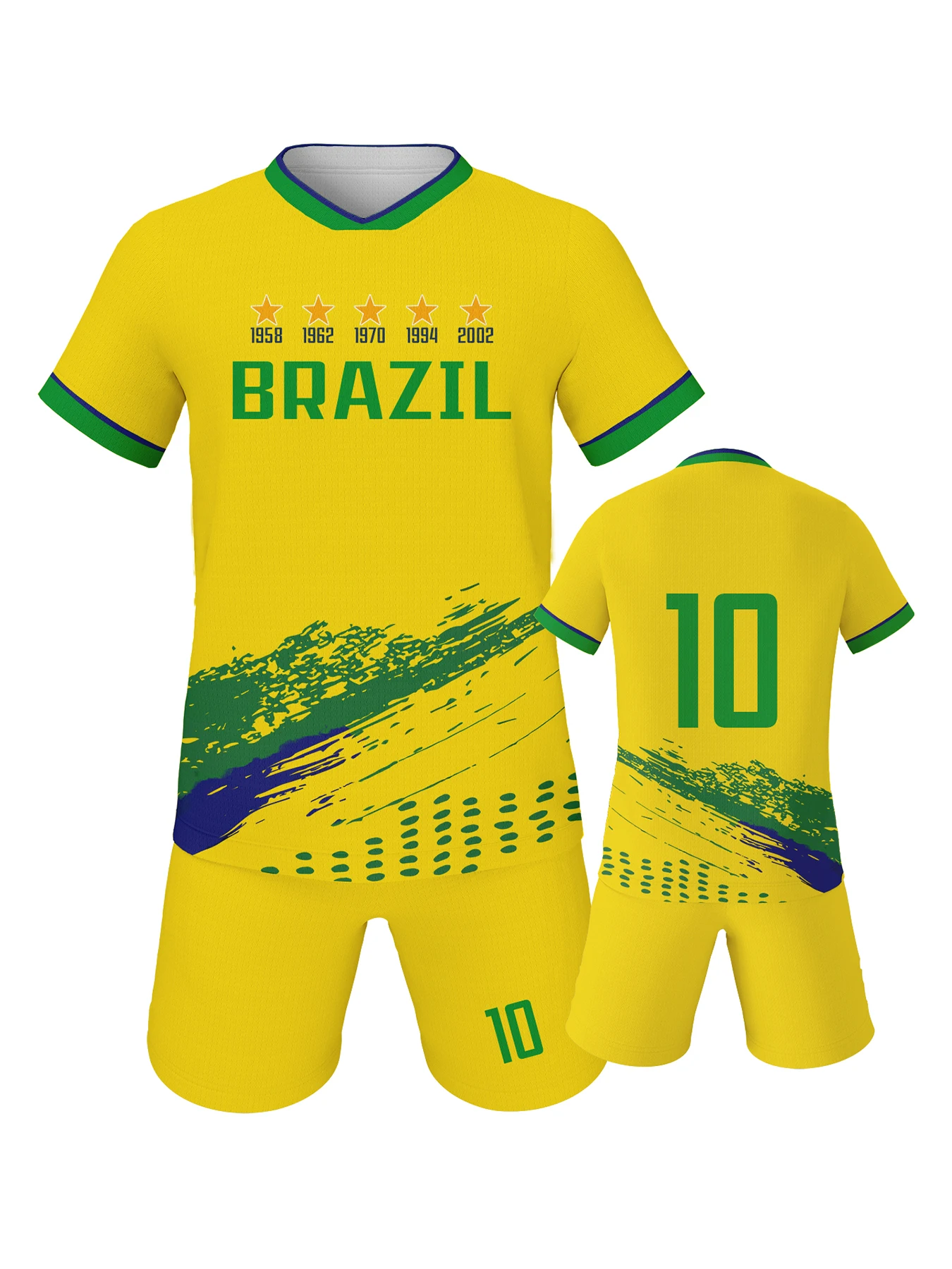 

Soccer Jersey for Kids Football Training Outfit France Spain Italy Brazil Football Uniforms Boys Girls Breathable Sports Set