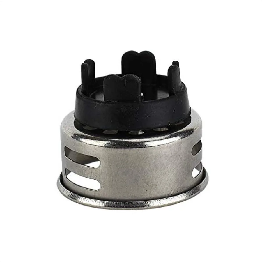 مصفاة حوض Keeney 878 قطعة من الفولاذ المقاوم للصدأ Junior Duo مع سلة تناسب فتحة 2 بوصة أو 21 2 بوصة من الكروم المصقول