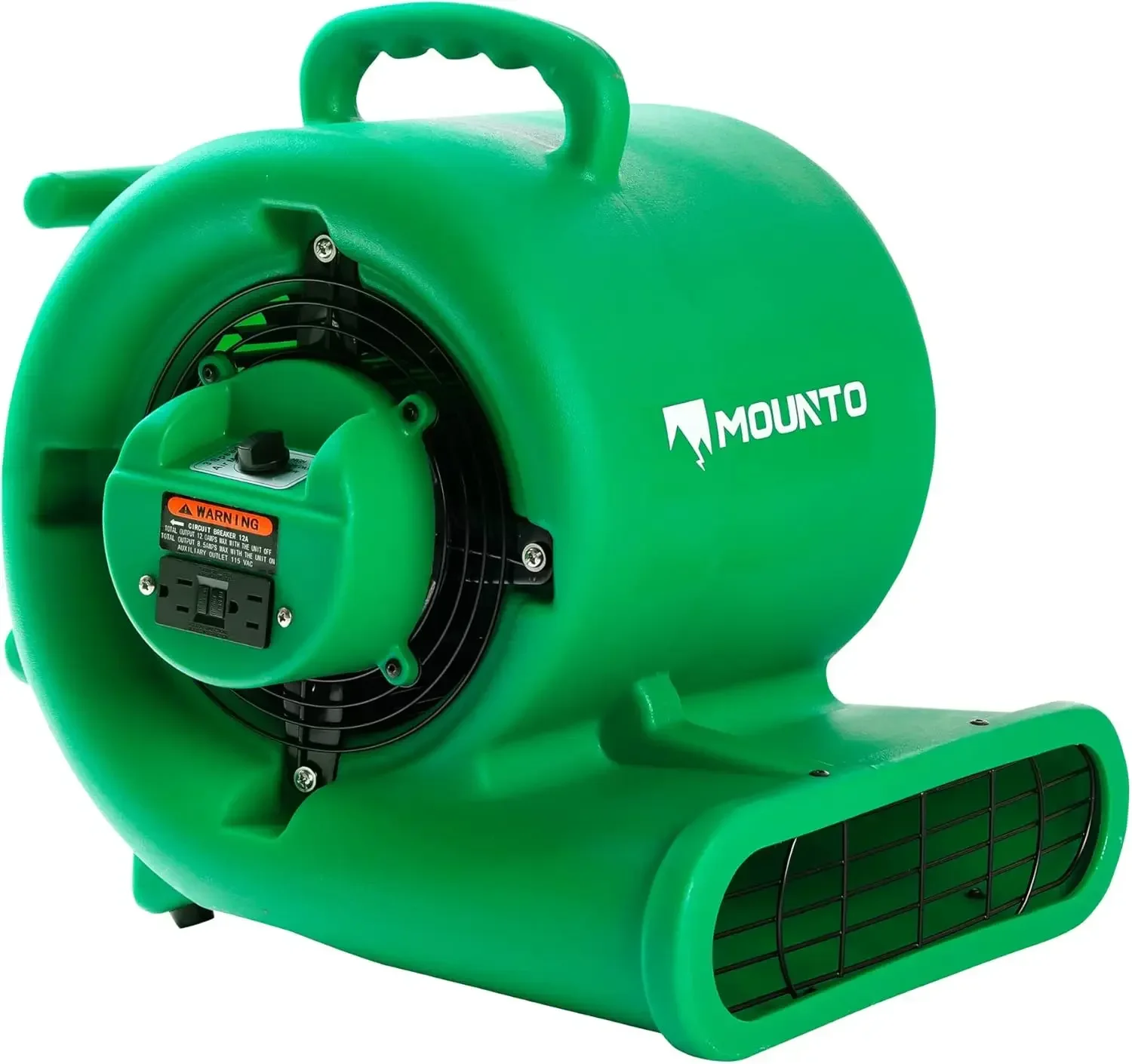 1/3pk Air Mover 2000cfm Tapijtdroger Blower Vloerdroogventilator - Luchtverplaatser met 3 snelheden en dubbele aardlekschakelaar