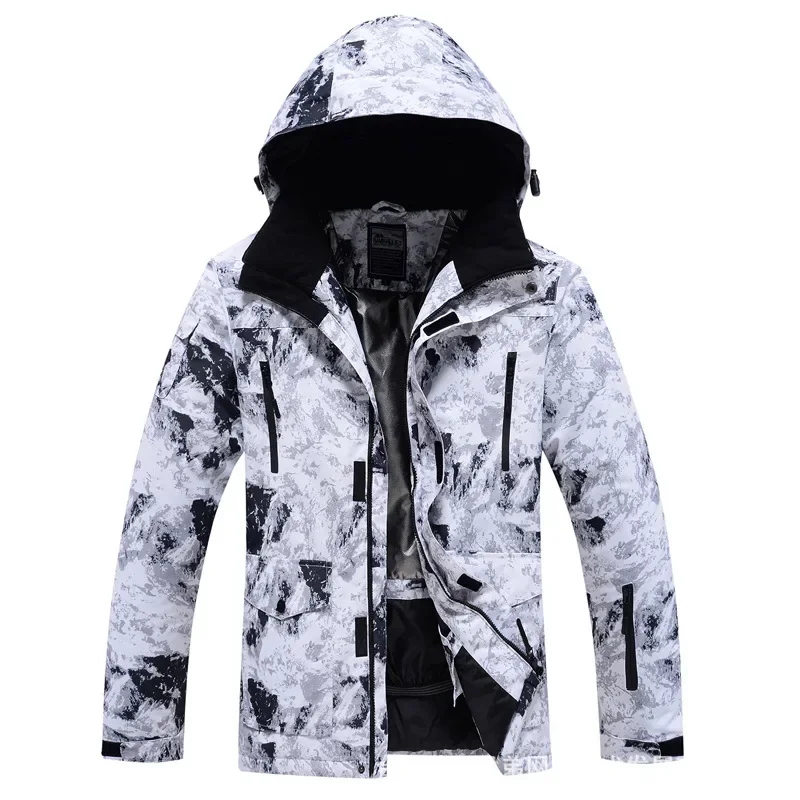 

Skiing Jackets New 2025 Ski Tops Hooded Winter Warm Outdoor Sports Windproof Waterproof Snowboarding Clothing Coats Women Men