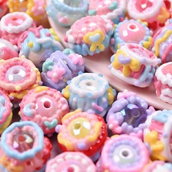 3/5Pcs Random Angel Wings Acrylic Charms Hand Painted Candy Spacer Loose Beads Jewelry Making DIY Mobile Phone Chain Material