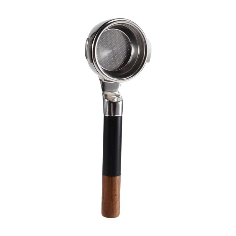 ABKP-Openwork Coffee Bottomless Portafilter For Compatible For 58Mm 2 Ear