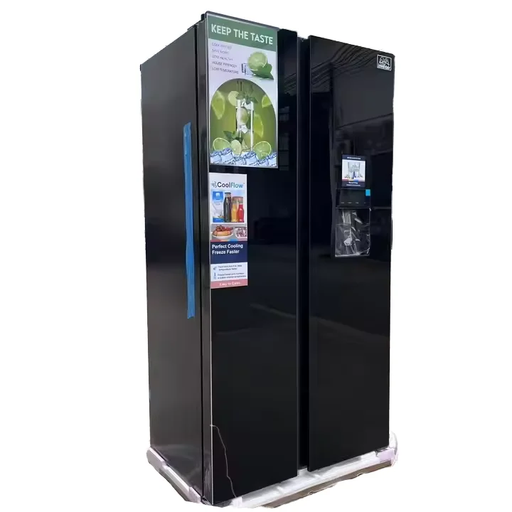 Stainless Steel Frost-Free Electric Household Air-Cooled Intelligent Control Inverter Compressor Refrigeration Side-by-Side