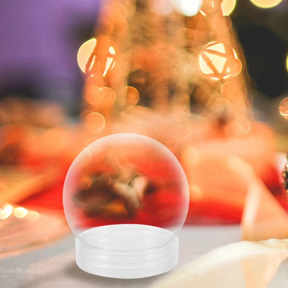 

24 Pcs Craft Christmas Decorations Clear Plastic Globes for Crafts Making Water