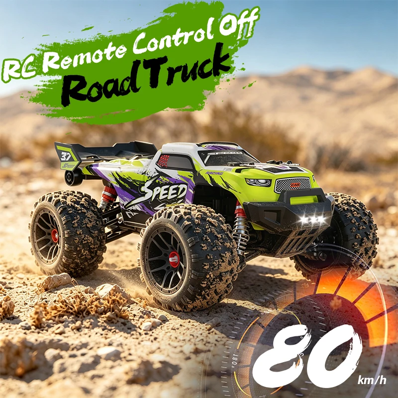 C37 RC Car 1:16 Scale 2.4G Full Proportional High-Speed Offroad Racing Car All Terrain Remote Control Toy for Kids Boys