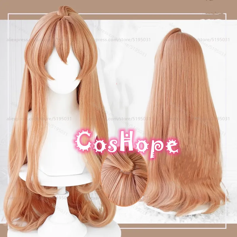 

Taiga Aisaka Cosplay 85cm Long Curly Wig Orange Pink Wig Cosplay Anime Cosplay Wigs Heat Resistant Synthetic Wigs for Halloween