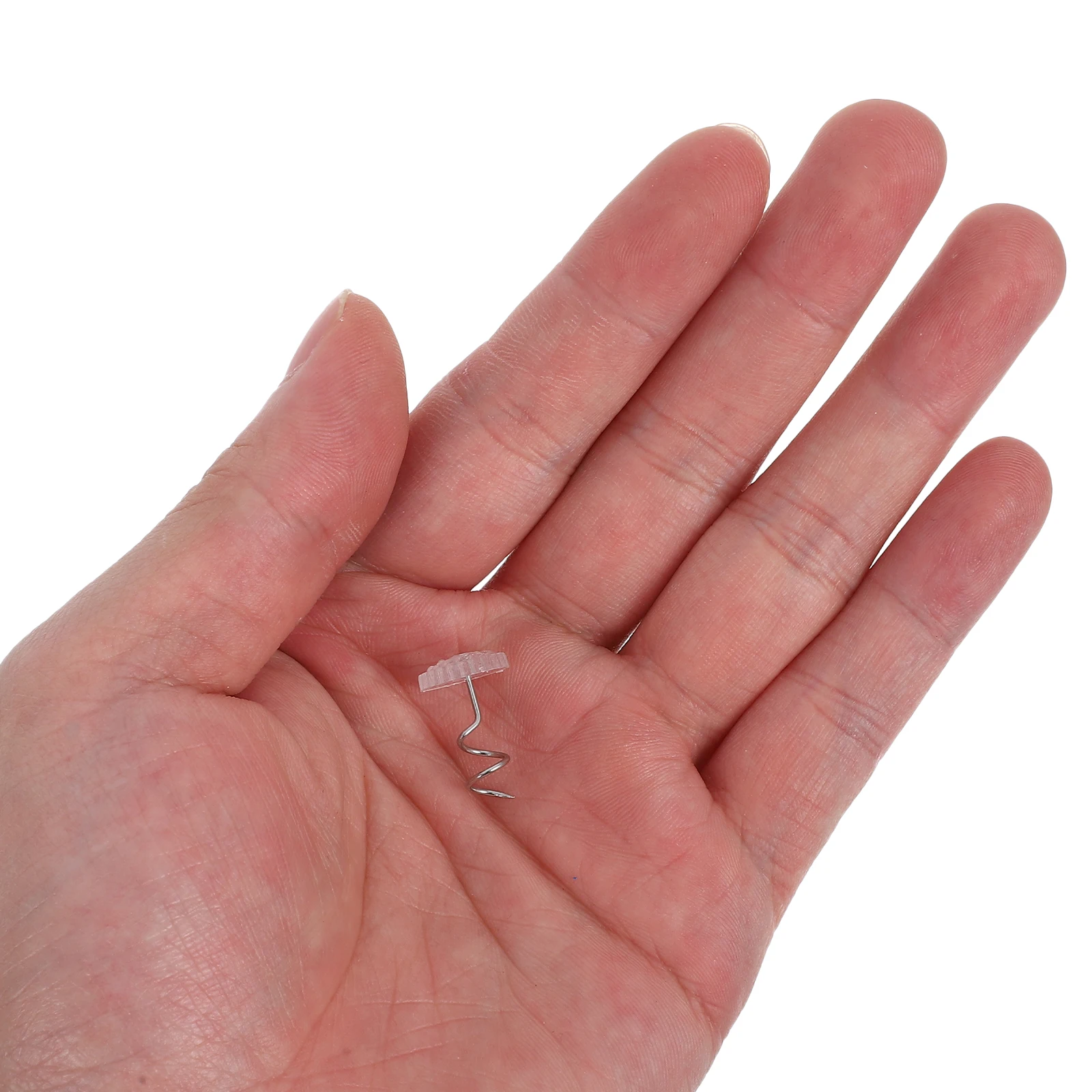 

60Pcs Plastic Head Twisted Pins Clear Stainless Steel Needle for Bedskirt Upholstery Sheet Fixing Slipcover Sliding