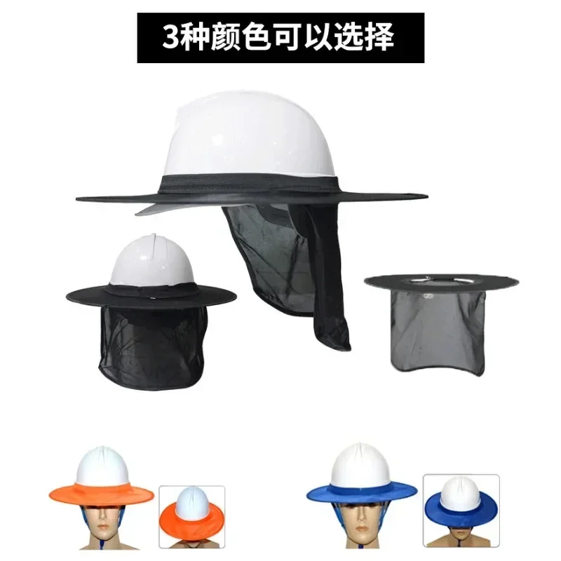 Construction Safety Reflective Hard Hat Neck Shield Helmet Sun Shade Reflective Stripe Kit Summer Sun Protection Safety