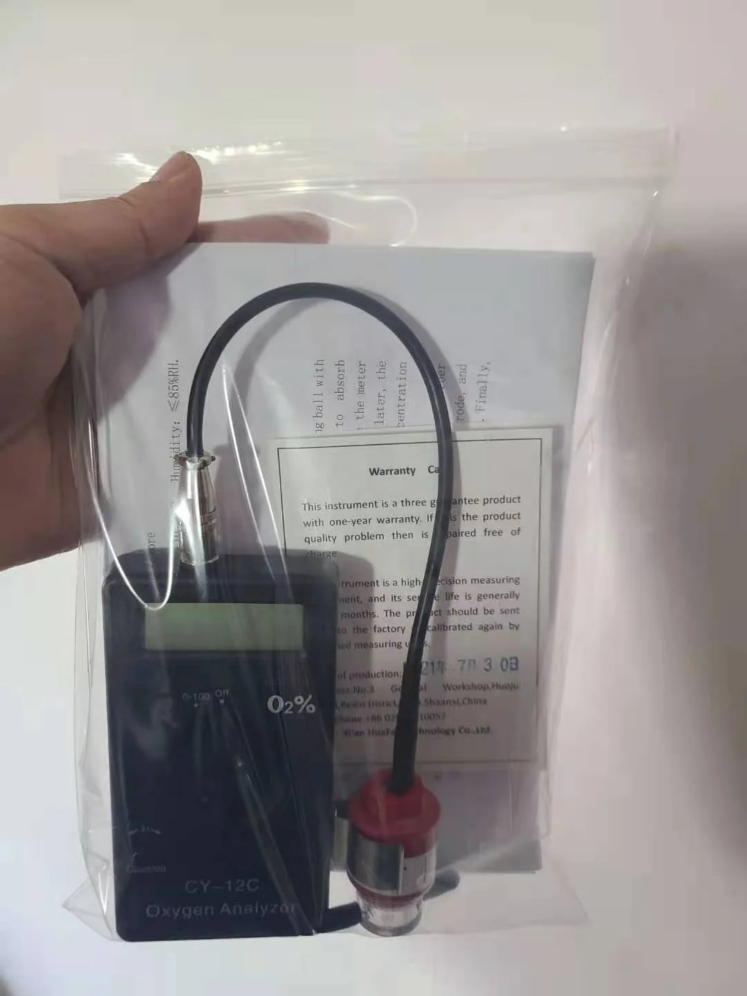 Factory Supply Portable Oxygen Concentration Measurement Meter O2 Gas Alarm Detector