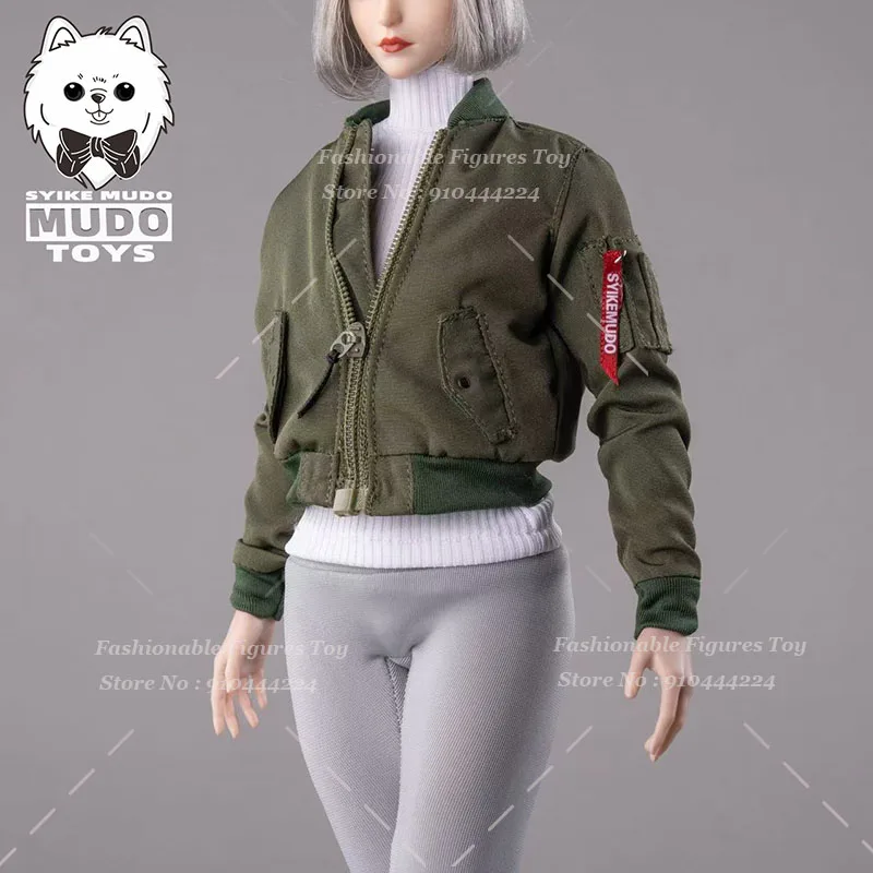 

CTC-010 1/6 женское короткое пальто солдата, трендовая ретро летная куртка, аксессуар для одежды, модель для 12-дюймовой экшн-фигурки, тело
