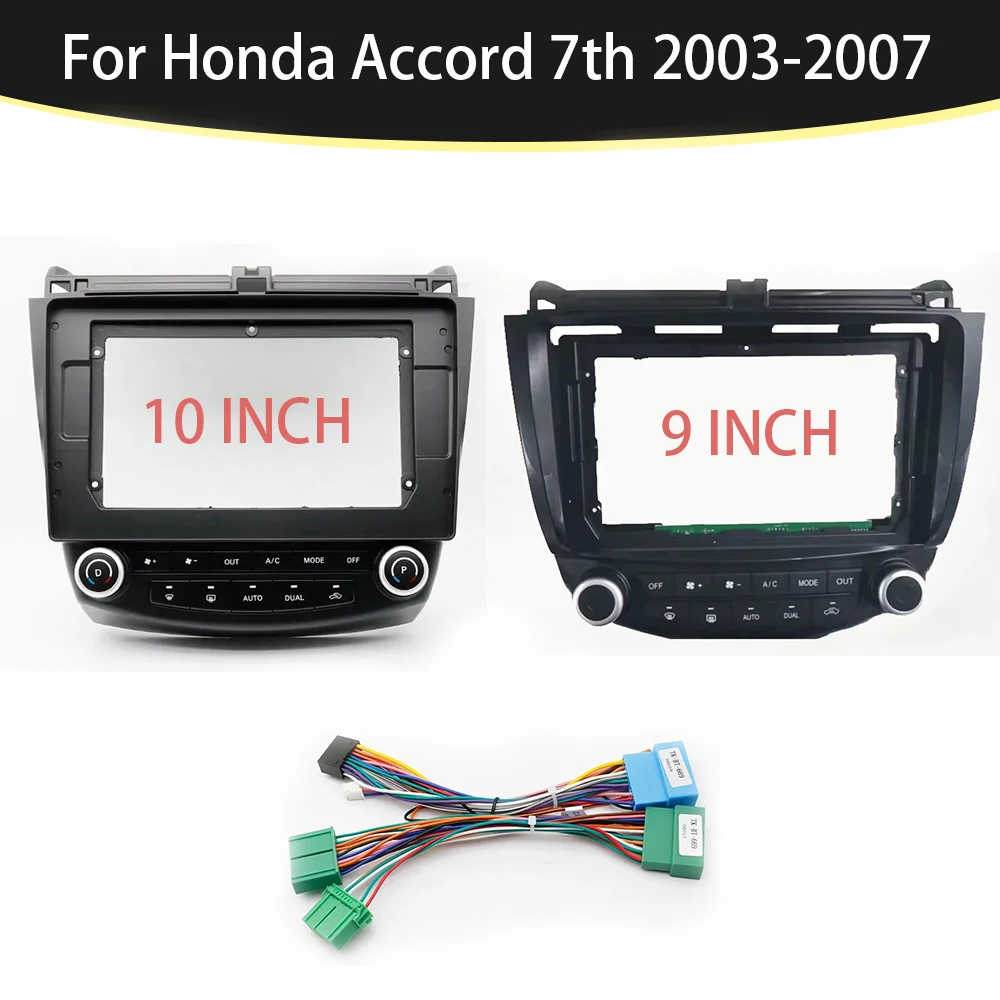 

For Honda Accord 7th 2003-2007 Dashboard 9/10Inch Car Accessories Car Radio Android Car Dvd Player Frame