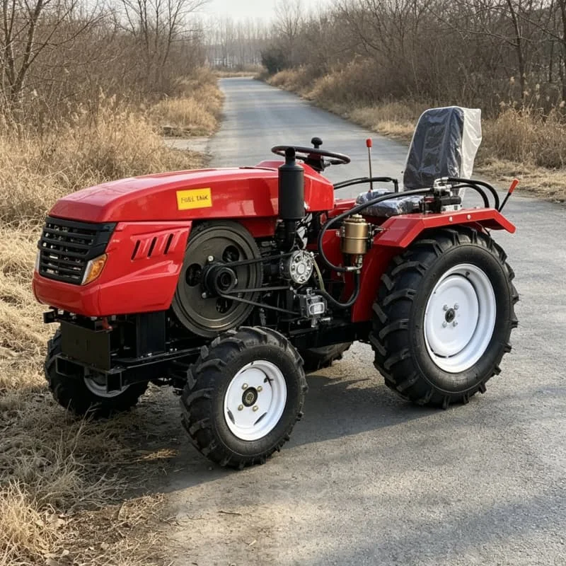 

Customized 2026 Hot-selling Four-wheel Farm Tiller, Wheeled Rotary Cultivator for Farm Ploughing, 4WD Mini Tiller for Farmland