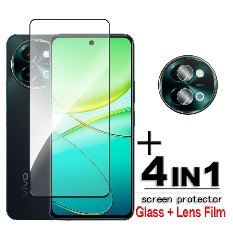 

For Vivo Y38 Glass For Vivo Y38 5G Tempered Glass 6.68 inch 2.5D Full Cover Glue HD Screen Protector For Vivo Y38 Lens Film