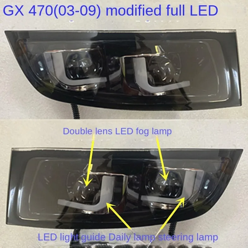 For Lexus GX470 2003-2009 LED Auto Parts Fog Light Assembly Turn Signal Light Headlight CYGNUS