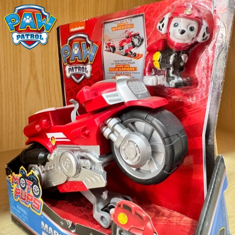 

Genuine New Paw Patrol Pull-Back Motorcycle Toys Action Figures Paw Patrol Rescue Vehicle Set Kids Children Toys Birthday Gifts