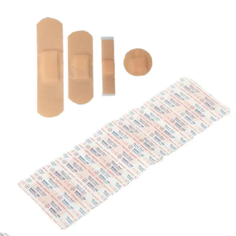 100Pcs/Pack Breathable Band Aid First Aid Adhesive Bandage Wound Plaster Multi Size Available for Travel Emergency Patch Tape