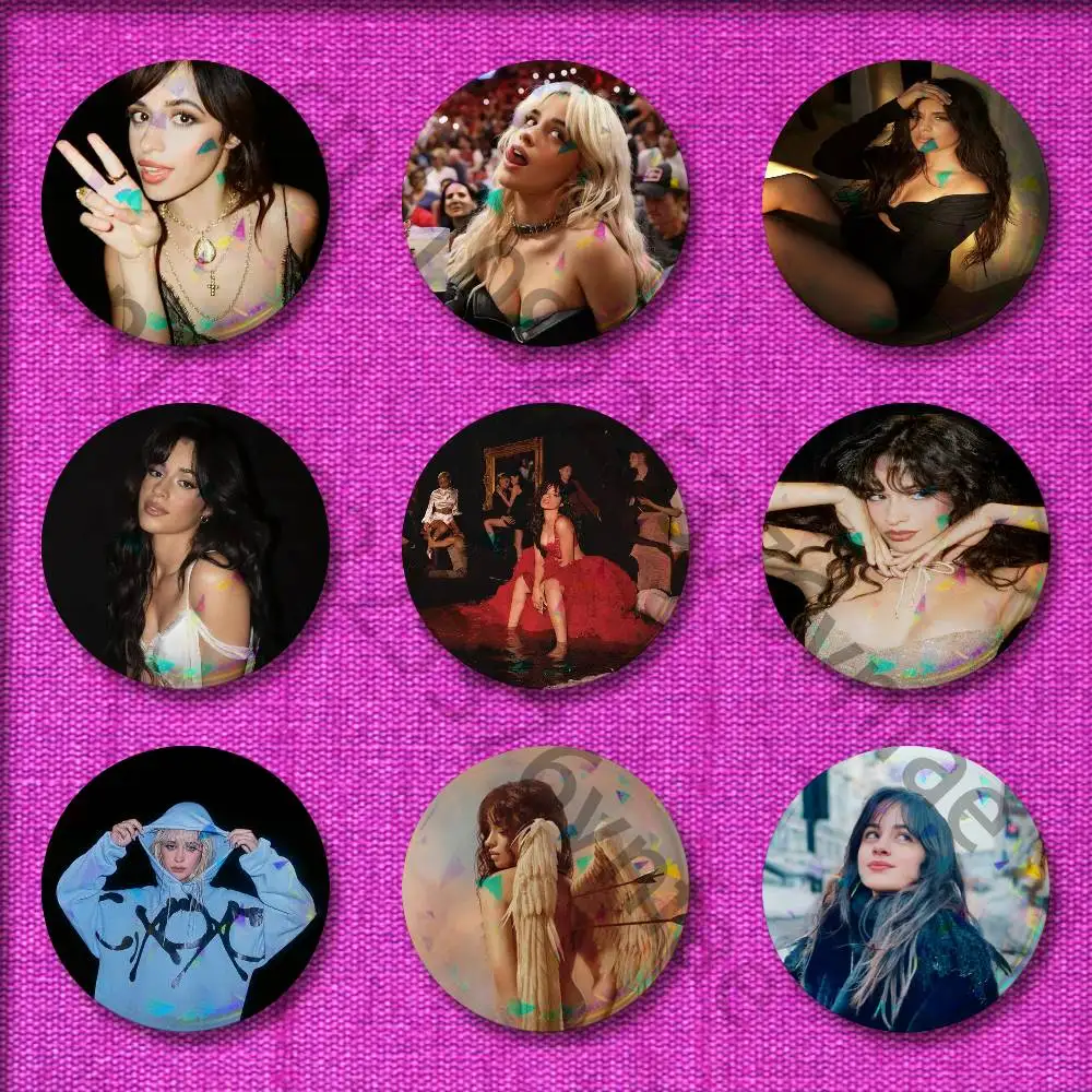 

C-Camila C-Cabello Romance C XOXO Familia Badge For 75mm 25mm 44mm 32mm 58mm Round Pin Brooch Insignia Shell Adornment