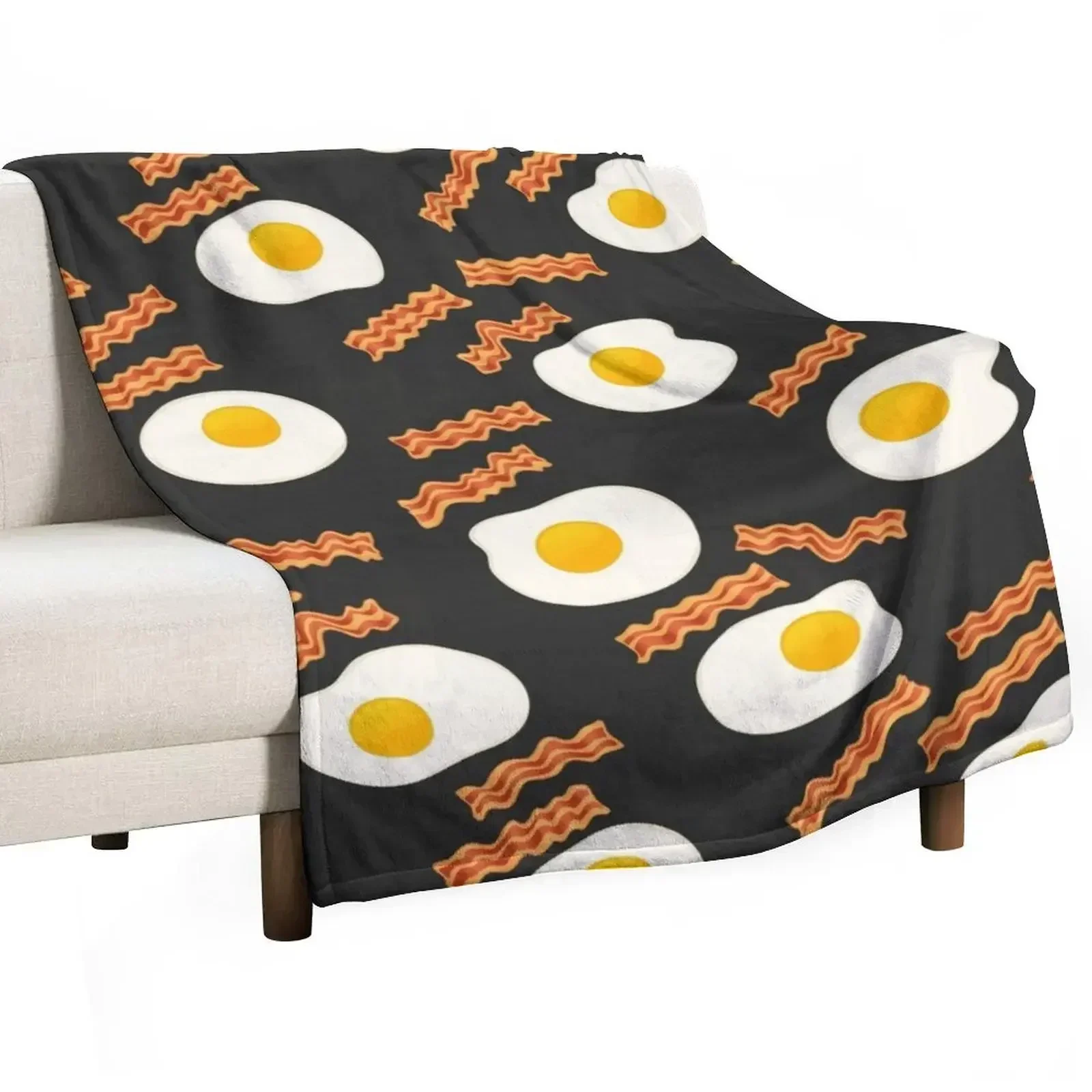 

egg and beacon Throw Blanket Sofa Quilt christmas gifts Winter beds Blankets