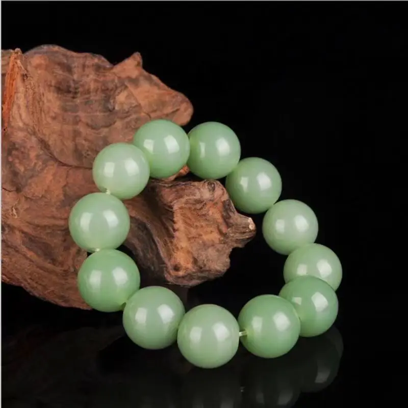 Xinjiang Hetian Seven-Color Gem Bracelet Live Supply Outer Mongolia Material Men's White Jade Jasper Chicken Blood Jade Stone Be