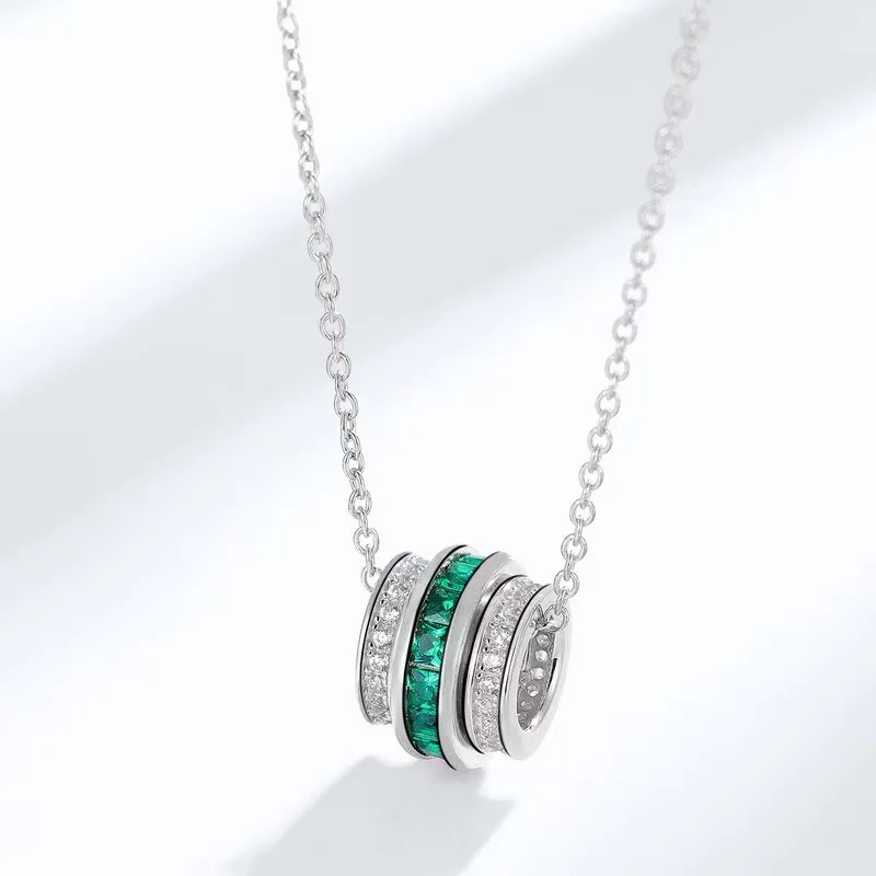 

Fashionable and popular blue diamond sparkling waist necklace suitable for women's jewelry gifts