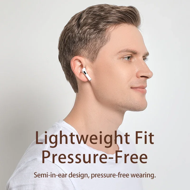 Remax Original หูฟังสเตอริโอไร้สาย, หูฟังบลูทูธ5.0หูฟังลดเสียงรบกวนสำหรับเล่นกีฬาโทรแบบสัมผัส