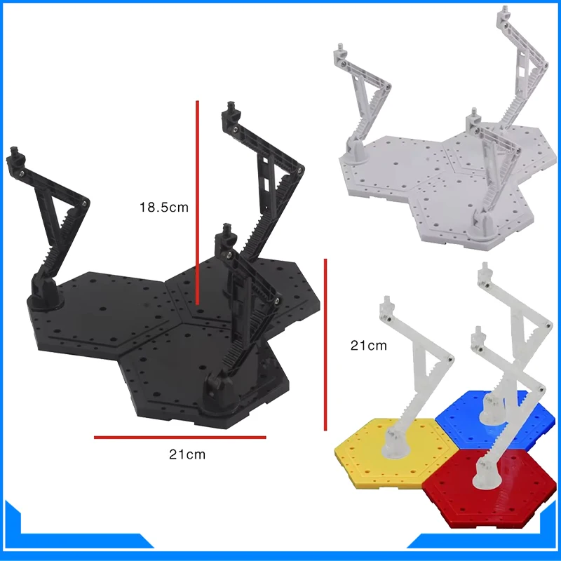 Figura de acción 3 en 1, soporte de Base de plástico, soporte de exhibición para MG HG RG, muñecas modelo de Anime, accesorios de Base de soporte de 5 colores