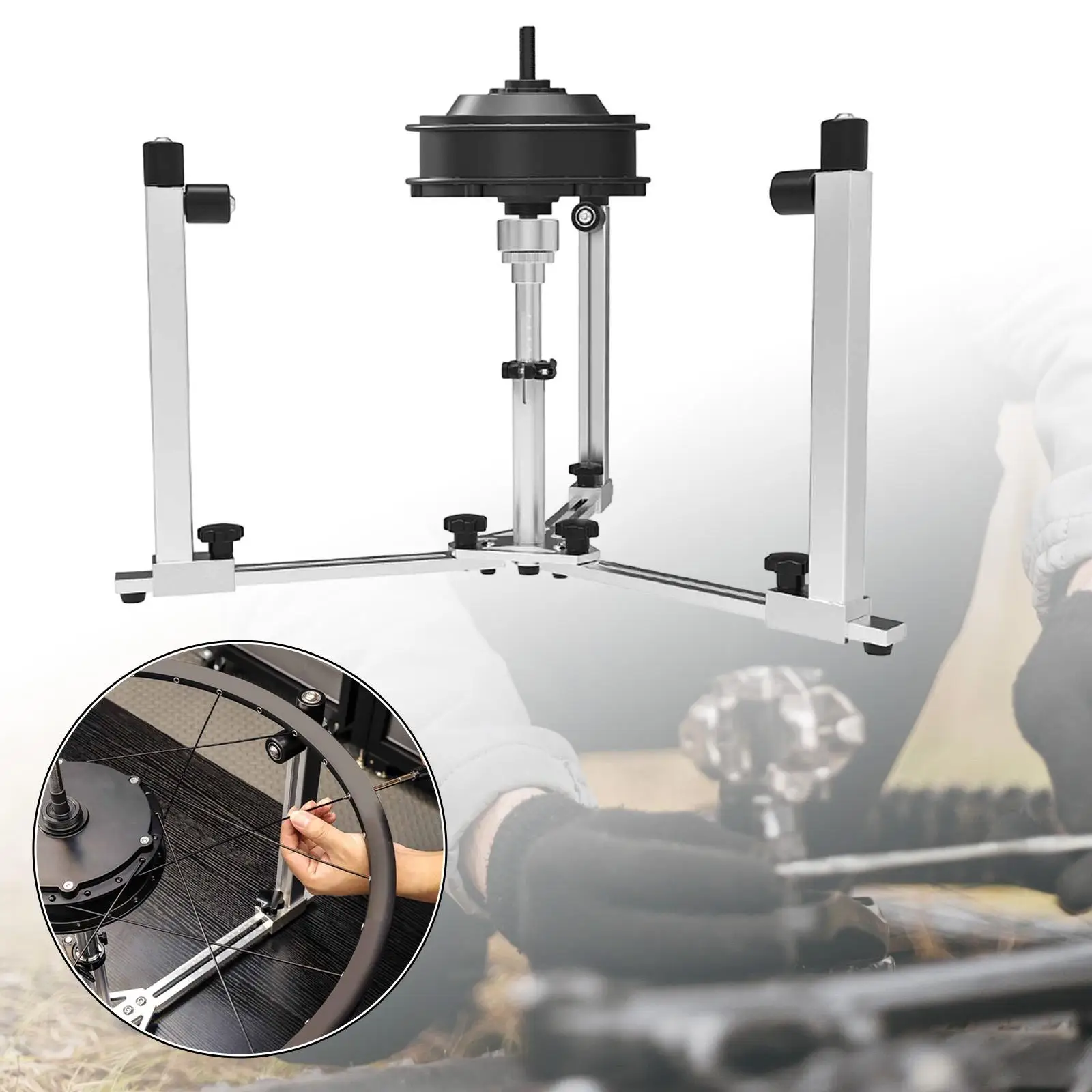 

Bicycle Wheel Truing Stand Supplies for Wheel Trimming Biking Mountain Bikes