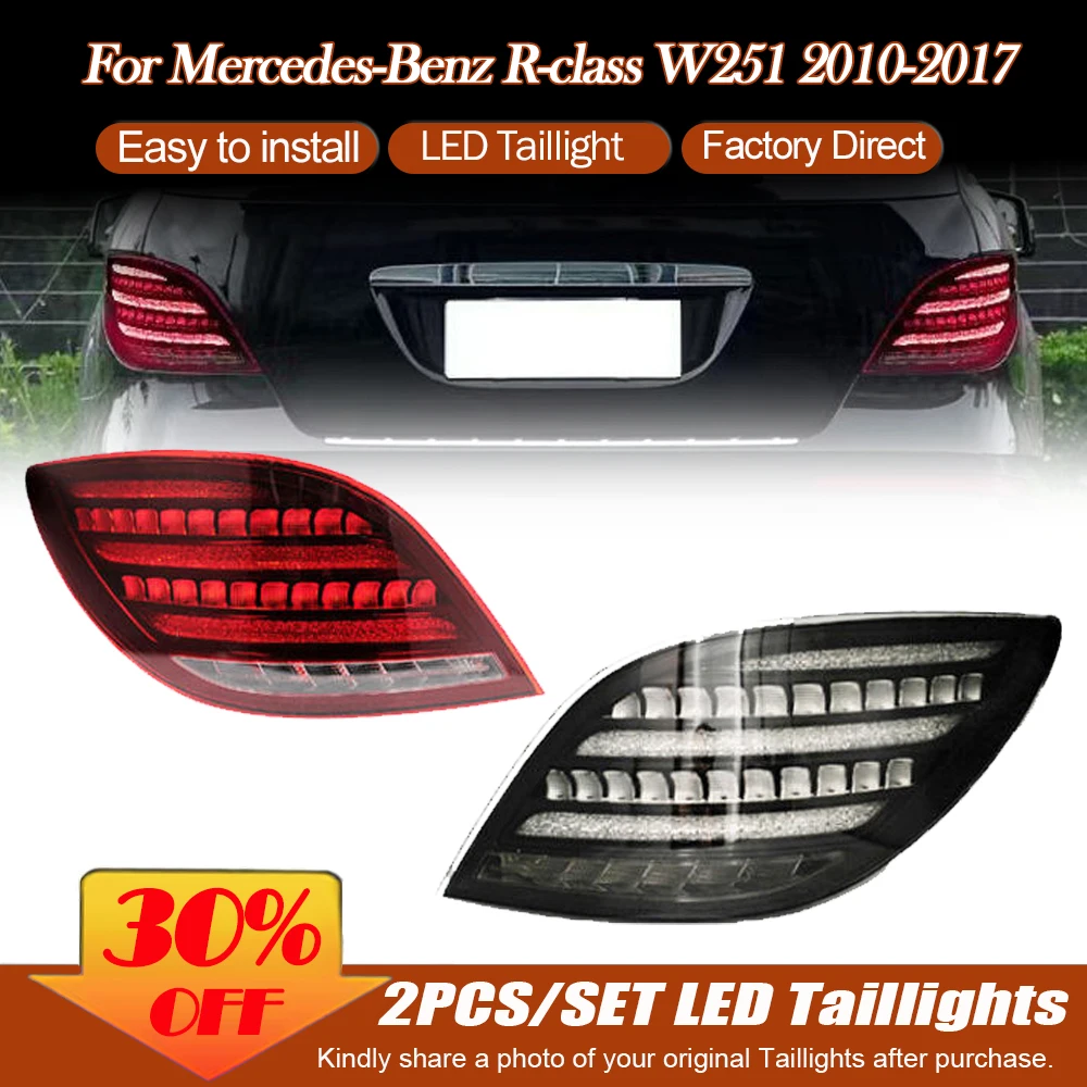 

For Benz R-Class W251 V251 R280 R300 2010-2017 Auto Rear Back Lamps Assembly Upgrade Car LED Dynamic Turn Taillights Accessories