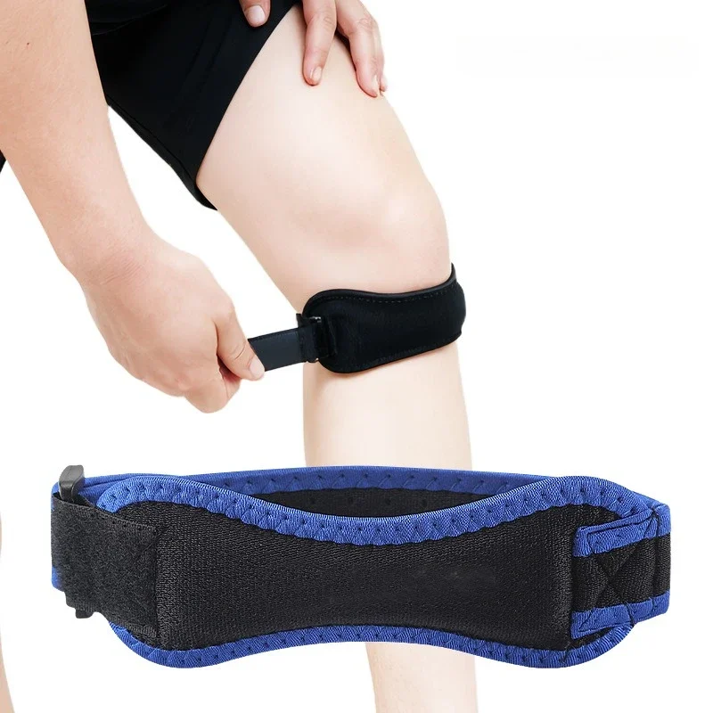 1PC Adjustable Patella Band, Shock Absorbing Knee Tendon Brace, Compression Kneecap Protector for Basketball