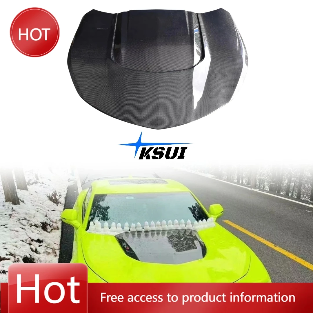 

Высококачественный капот из углеродного волокна ZL1, подходящий для Chevrolet Camaro, капот из настоящего углеродного волокна 2016-2020