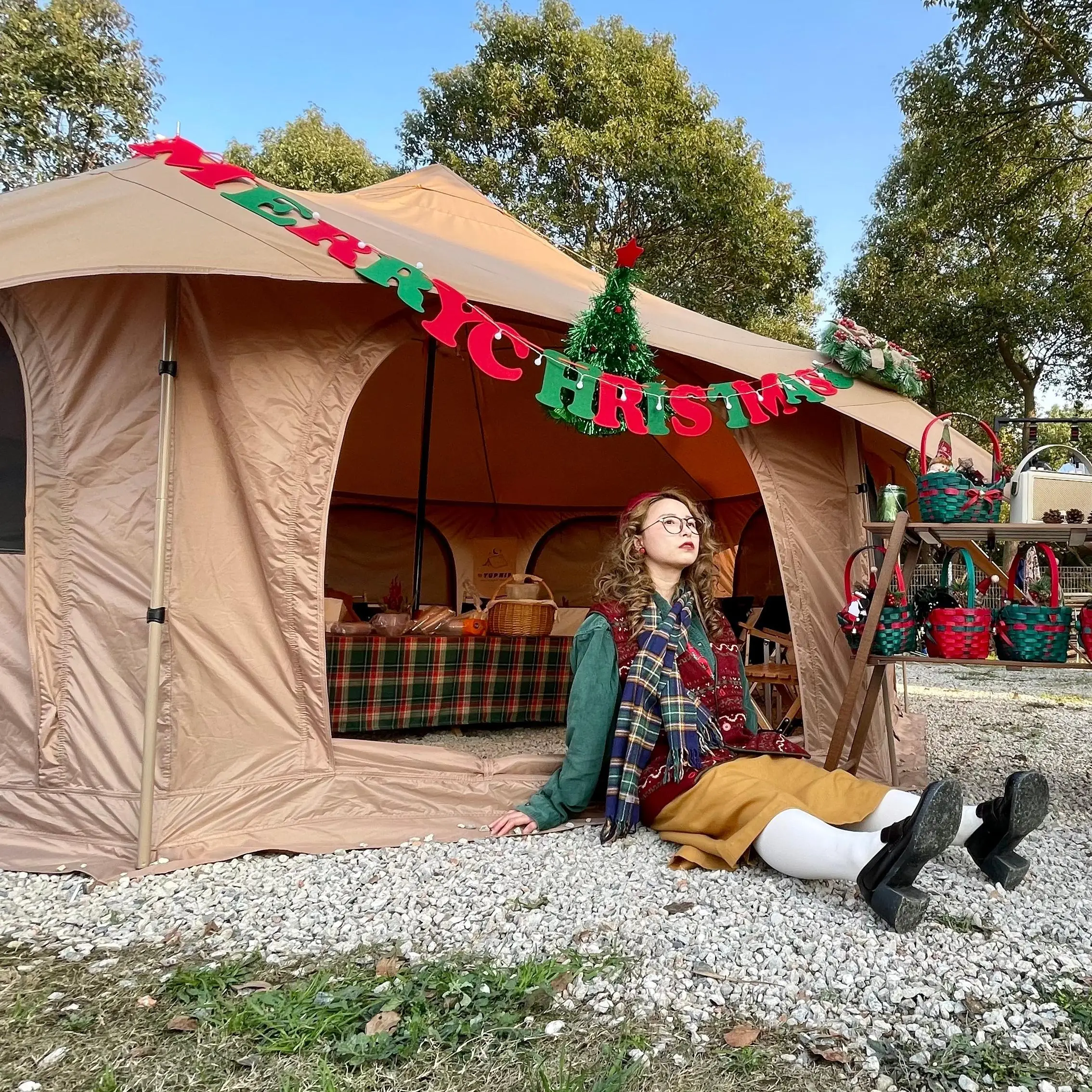 Duży namiot typu yurtę mongols – Outdoor Yurt Camping recenzja i cena