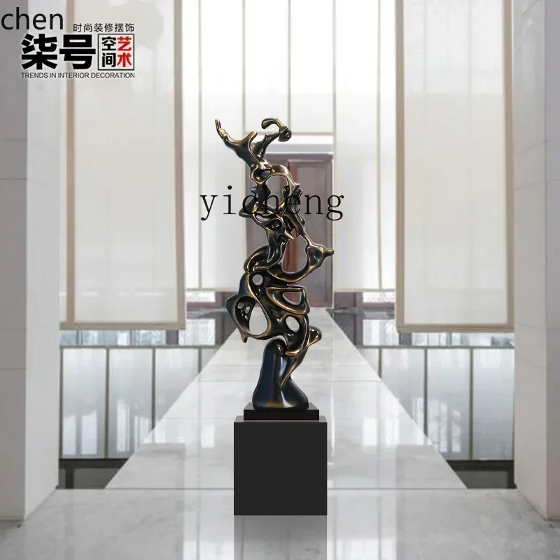 b1 abstract Taihu stone large floor-to-ceiling ornaments hotel office decoration sculpture artworks
