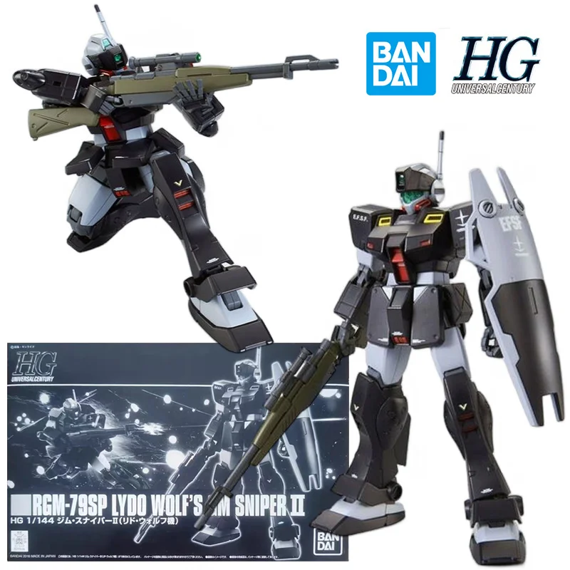 

Bandai PB HGUC 1/144 Lydo Wolf's Gm Снайпер II 14 см аниме Оригинальная фигурка модели Gundam набор для сборки игрушки подарок коллекция