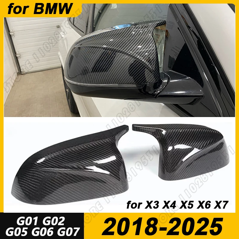 

for 2018-2025 G01 G02 G05 G06 G07 BMW X3 X4 X5 X6 X7 Door Side Rearview Mirror Cover Wing Caps 51168496623 51168496624