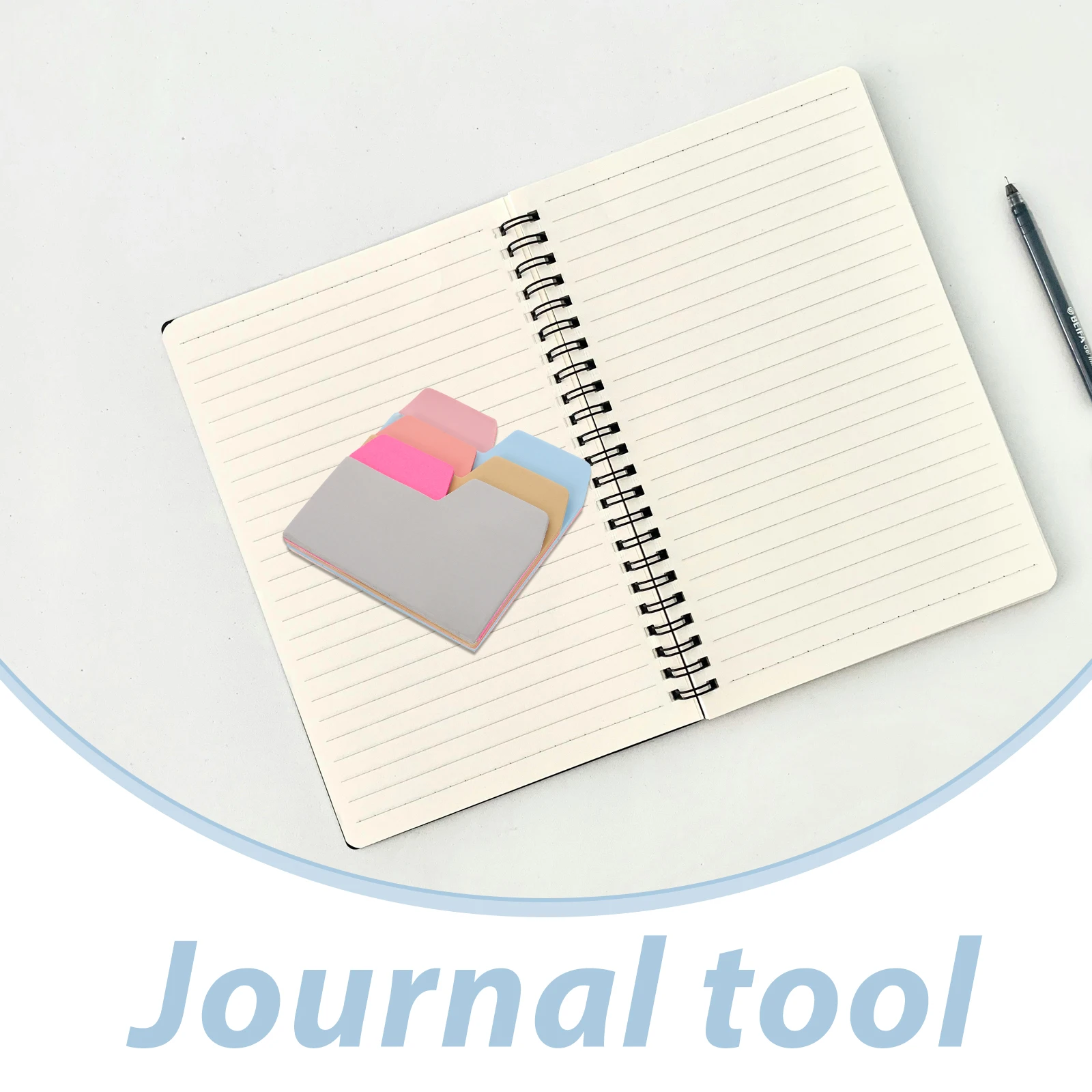 Index 6-Color Divider Memo Pads Reusable For School Office Home Notebook Planner Binder Laptop Diary