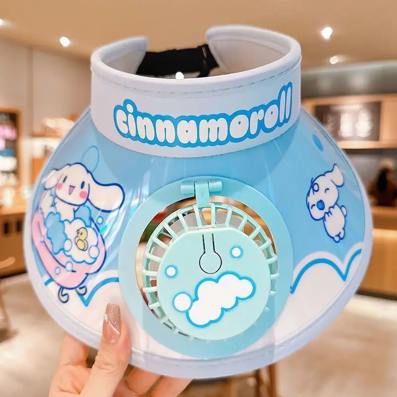 

Sanrios Cartoon Melody Kuromi Hat Summer Sunscreen Protection Cinnamoroll Outdoor Adjustable Boys Girls Cute Cartoon Beach Cap