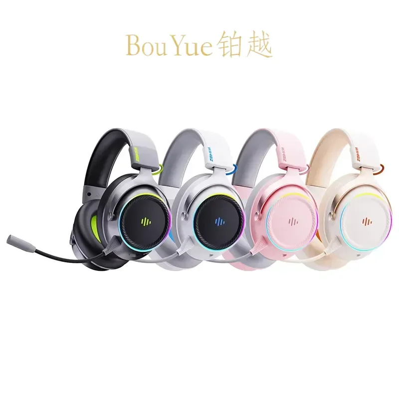 Wireless Gaming Earbuds with ANC Mic RGB LED Light Low Latency In-Ear Headphones for PC Computer Video Games Noise Cancelling