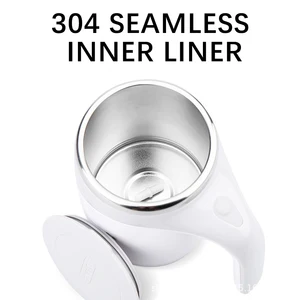 380 ml Cúp từ tính tự động di động với kích động tự động, cốc hỗn hợp pin điện cho cà phê và sữa 10 Cup sữa bán hàng chính - №6