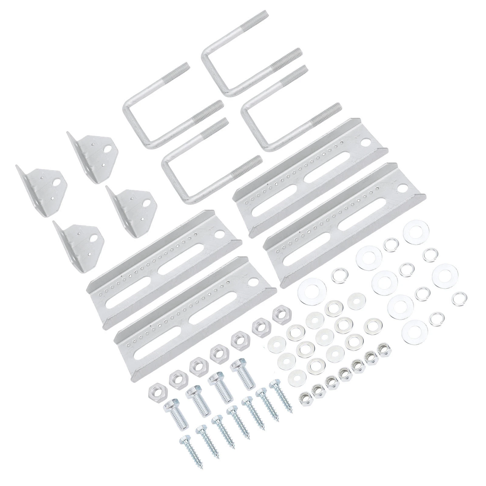 Boat Trailer Bunk Brackets Galvanized Rotary Top Bracket Kit 4 Sets for 3x3in Crossmember OEM Replacement Rugged Construction He
