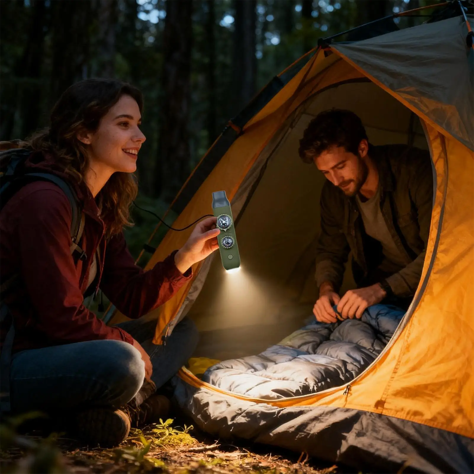 

Whistle For Hiking 7-in-1 Outdoor Safety Supplies Loud Multifunctional Whistle For Hikers Runners Hiking Camping Running Boating