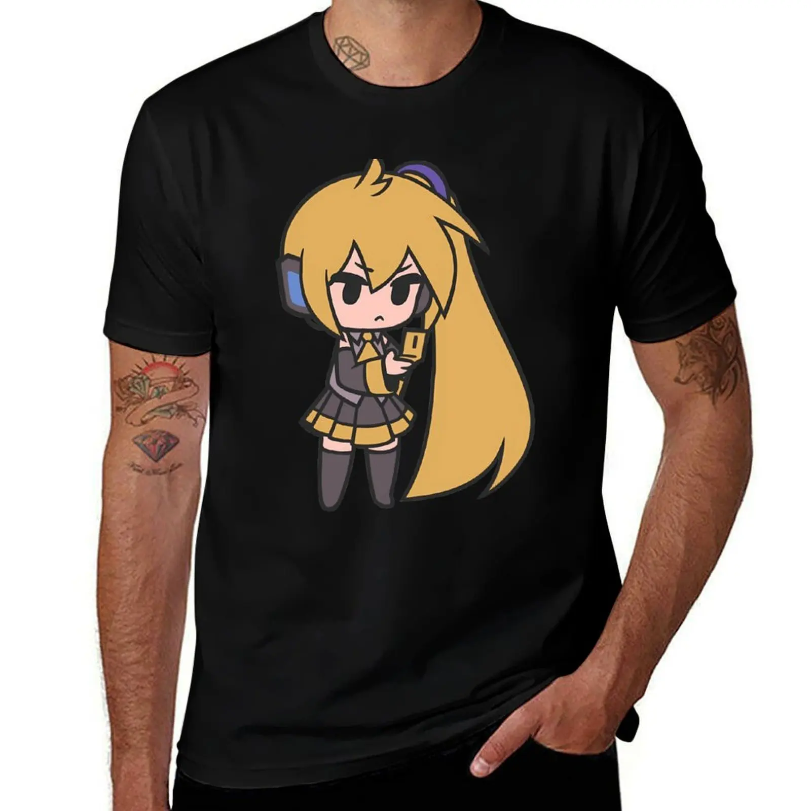 

Akita Neru Vocaloid Chibi T-Shirt man clothes Anime t-shirt heavyweights clothes for men