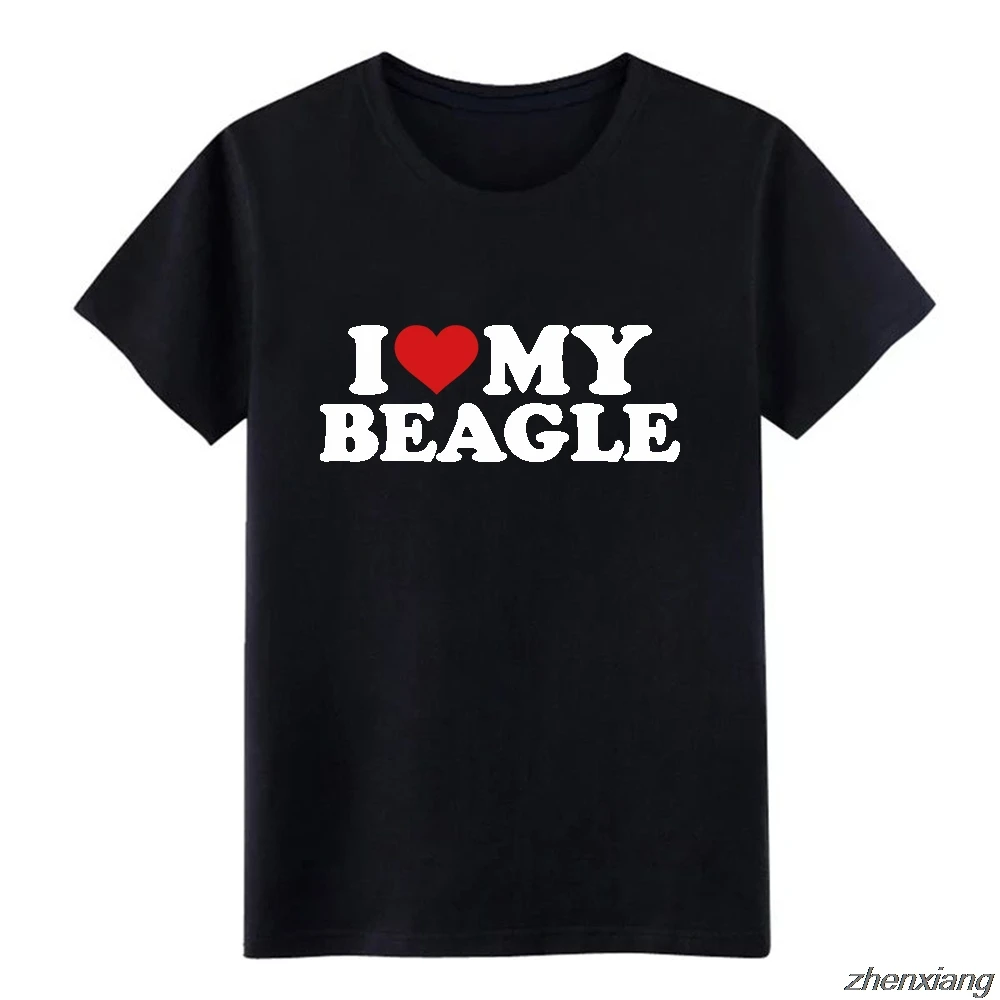 Men's Beagle t shirt Print short sleeve round Neck Original Anti-Wrinkle Humor spring cool shirt